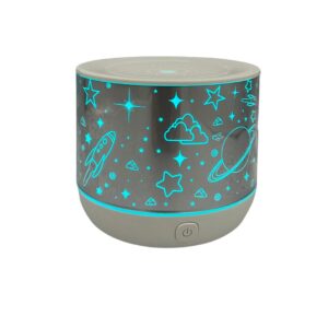 Difusor de Aceite Esencial Personal con control de un botón lindo portátil mini USB con luces LED